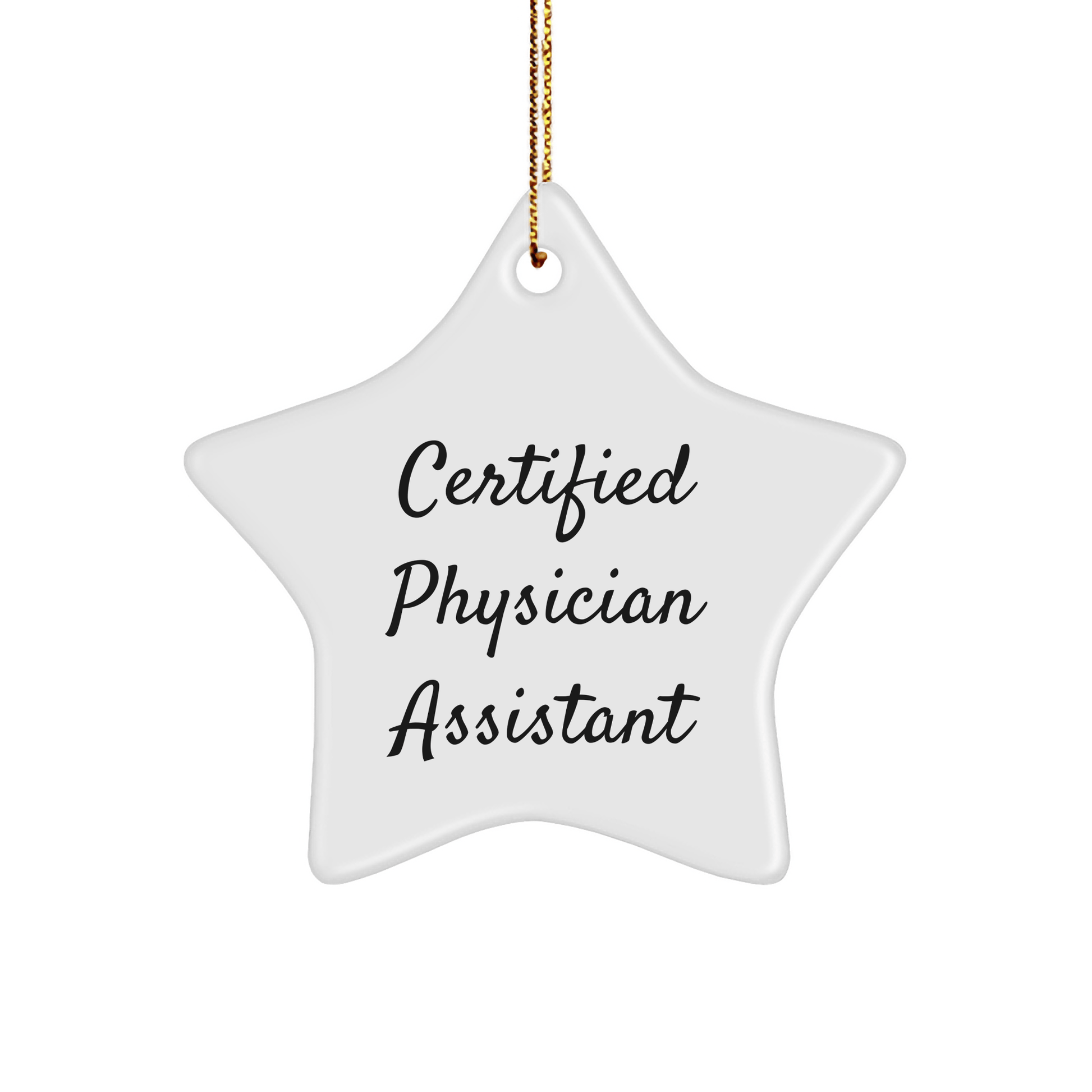 Certified Physician Assistant Star Ornament Gift for Christmas - The Buy Boom