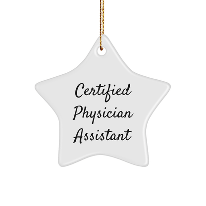 Certified Physician Assistant Star Ornament Gift for Christmas - The Buy Boom