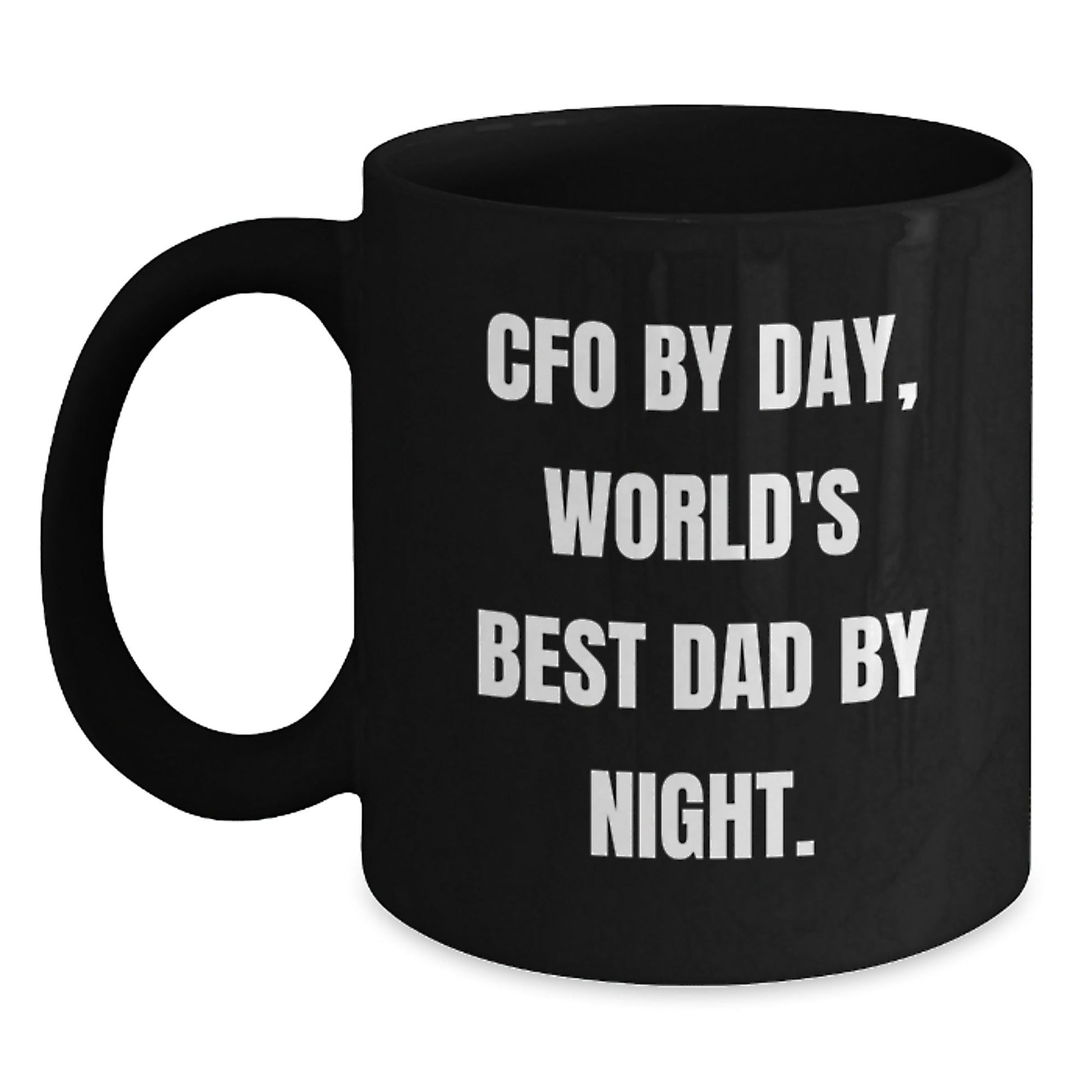 CFO Funny Birthday Unique Gifts from Dad, World's Best, Black Coffee Mug for Men, 11oz or 15oz, Microwave Safe, Perfect CFO Gifts - The Buy Boom