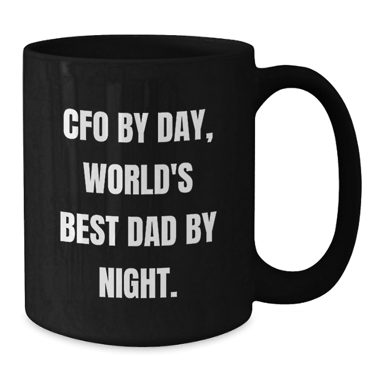 CFO Funny Birthday Unique Gifts from Dad, World's Best, Black Coffee Mug for Men, 11oz or 15oz, Microwave Safe, Perfect CFO Gifts - The Buy Boom