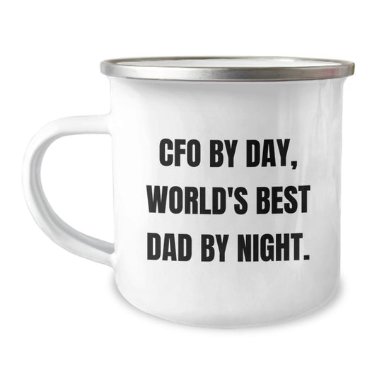 CFO Gifts, Funny Quote, Camping Mug for Men, Birthday Unique Gifts from Friends to World's Best Dad - The Buy Boom