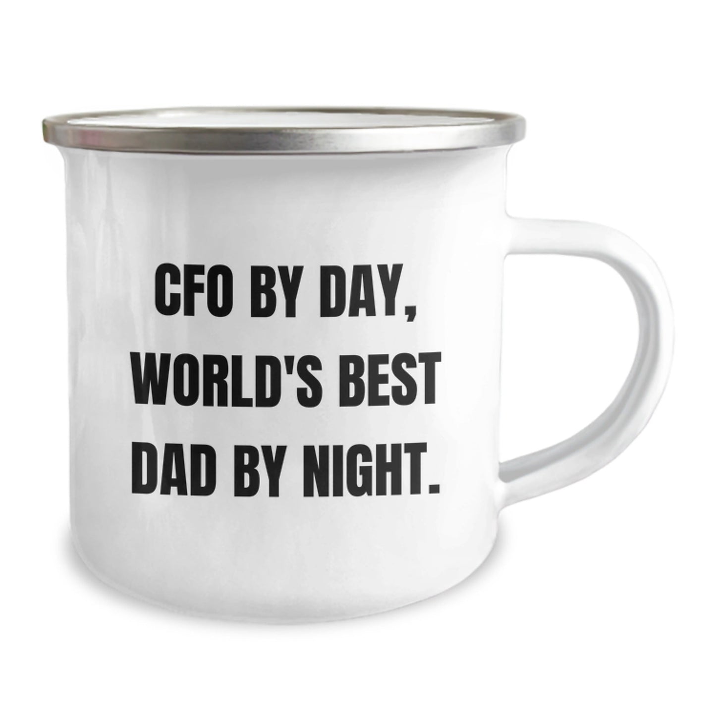 CFO Gifts, Funny Quote, Camping Mug for Men, Birthday Unique Gifts from Friends to World's Best Dad - The Buy Boom