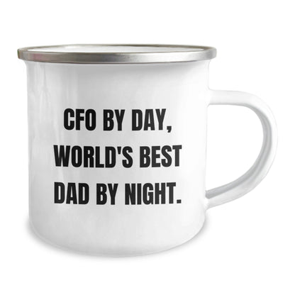 CFO Gifts, Funny Quote, Camping Mug for Men, Birthday Unique Gifts from Friends to World's Best Dad - The Buy Boom