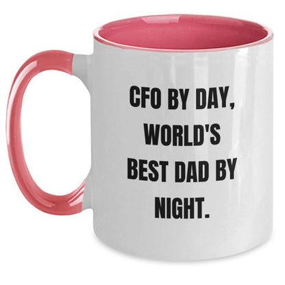 CFO Gifts, Funny Quote, Two Tone Coffee Mug, Birthday Unique Presents from Friends, Gifts for CFO - The Buy Boom
