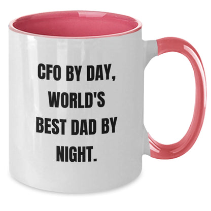 CFO Gifts, Funny Quote, Two Tone Coffee Mug, Birthday Unique Presents from Friends, Gifts for CFO - The Buy Boom