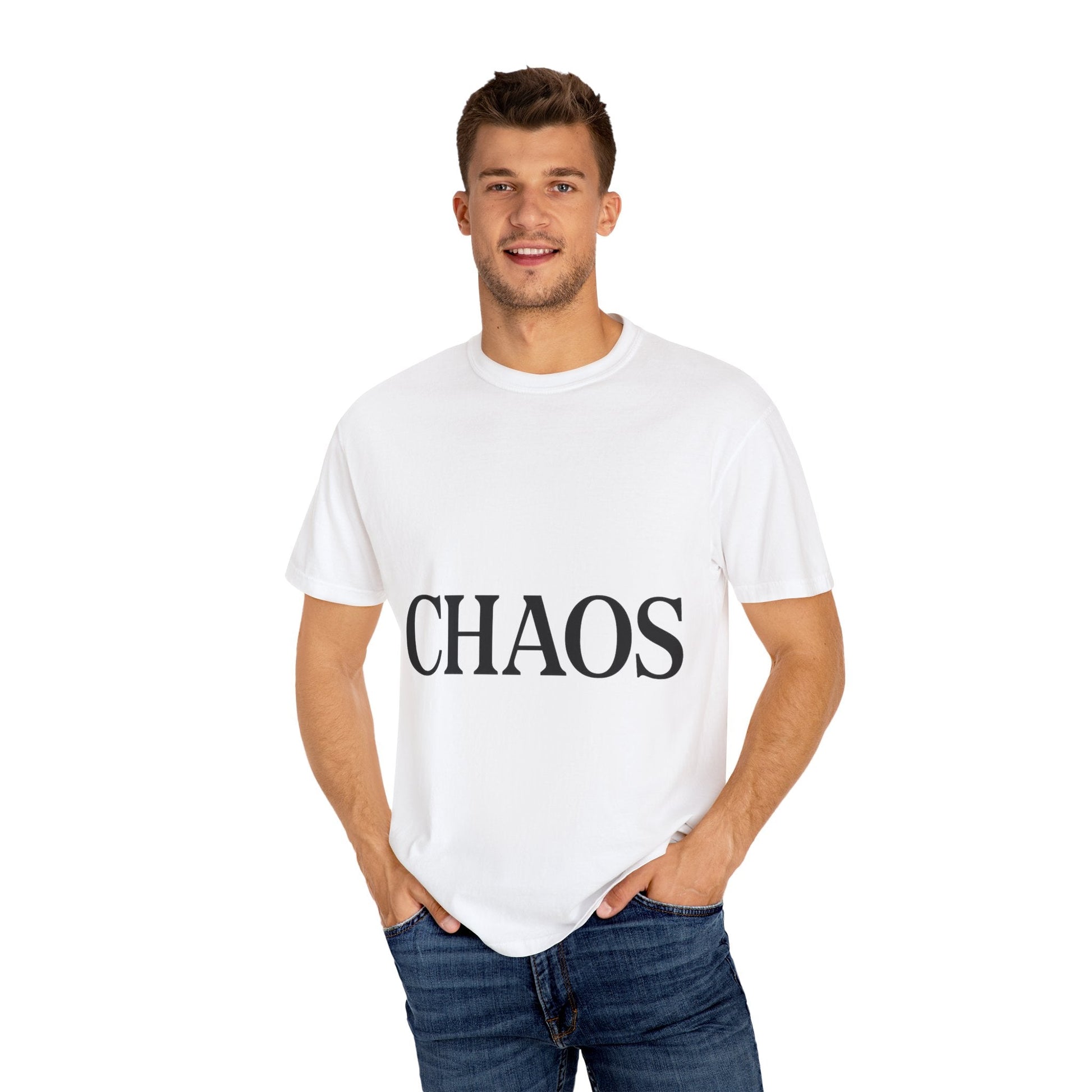 Chaos T-Shirt – Minimalist Unisex Tee | Relaxed Fit | Casual Gift for Friends & Everyday Style - The Buy Boom