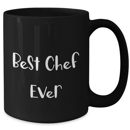 Chef Gifts, Funny Quote, Best Chef Ever, Black Coffee Mug, Graduation Unique Gifts from Friends to Chef - The Buy Boom