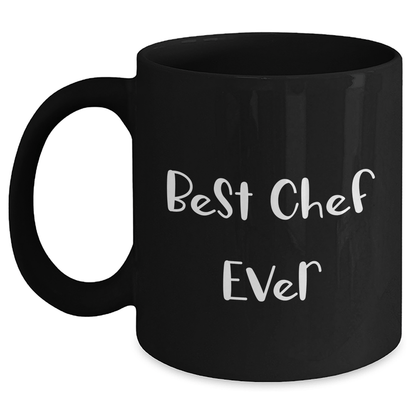 Chef Gifts, Funny Quote, Best Chef Ever, Black Coffee Mug, Graduation Unique Gifts from Friends to Chef - The Buy Boom