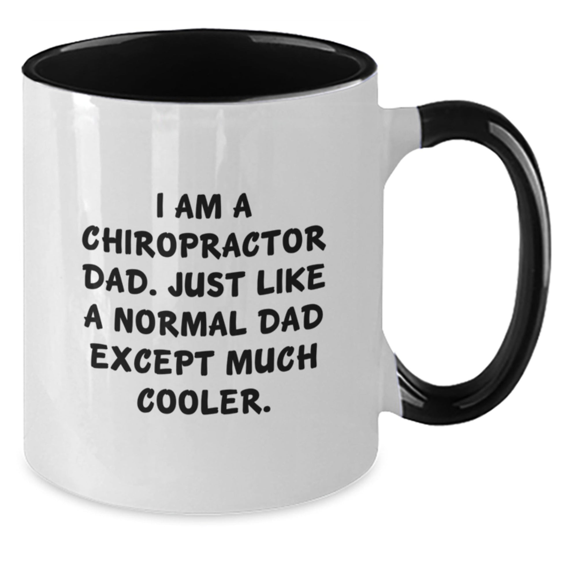Chiropractor Dad Gifts, Funny Two Tone Coffee Mug for Chiropractors, Graduation Unique Gifts from Dad to Chiropractor - The Buy Boom