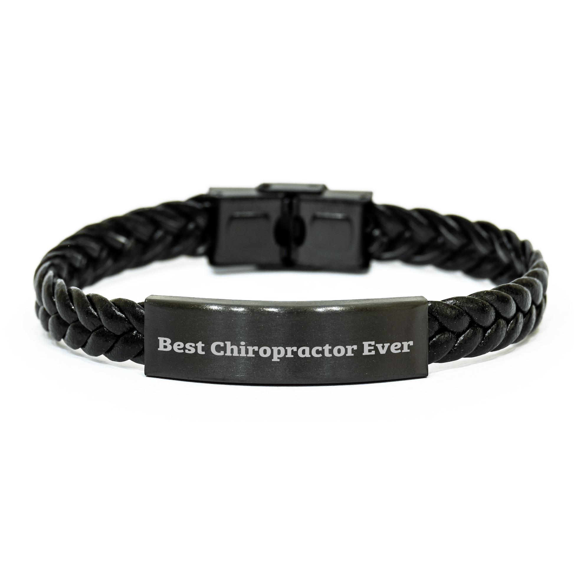 Chiropractor Gifts for Men Best Chiropractor Ever Interlaced Leather Bracelet Graduation Unique Gifts from Friends - The Buy Boom