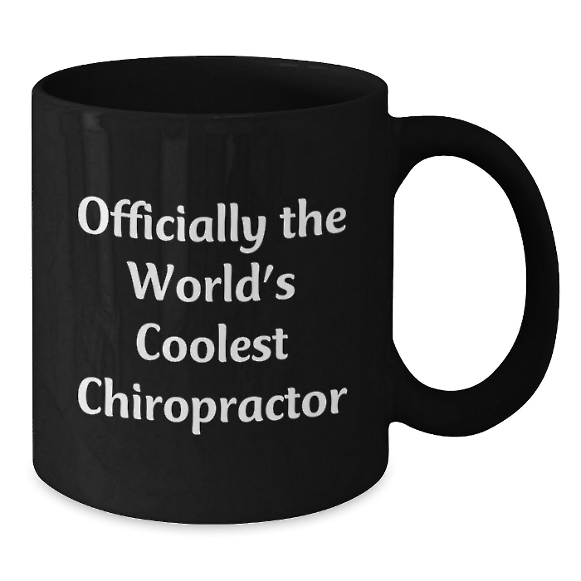 Chiropractor Gifts for Men, Funny 'Officially The World's Coolest Chiropractor' Black Coffee Mug, Graduation Unique Gifts from Friends, Coworkers, or Family - The Buy Boom
