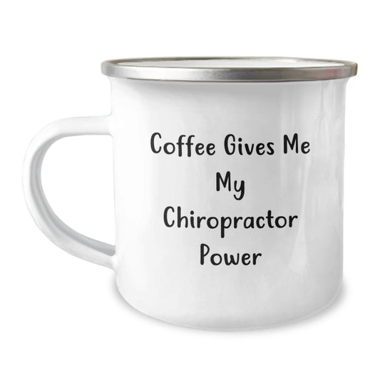 Chiropractor Power Funny Gifts for Birthday from Friends, Unique Camping Mug for Men, Coffee Lovers - The Buy Boom