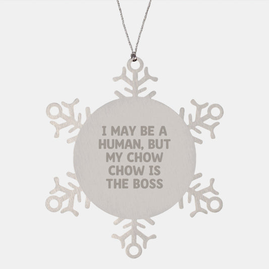 Chow Chow Dog Lovers Gifts from Family, Friends, or Coworkers - Snowflake Ornament, Funny Quote, Christmas Unique Presents - The Buy Boom