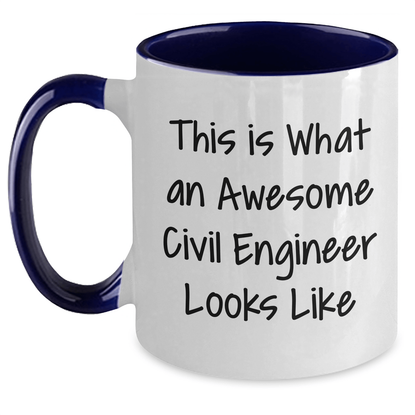 Civil Engineer Gifts, Funny Two Tone Coffee Mug, Father's Day Unique Gifts from Family to Men, This Is What An Awesome Civil Engineer Looks Like - The Buy Boom