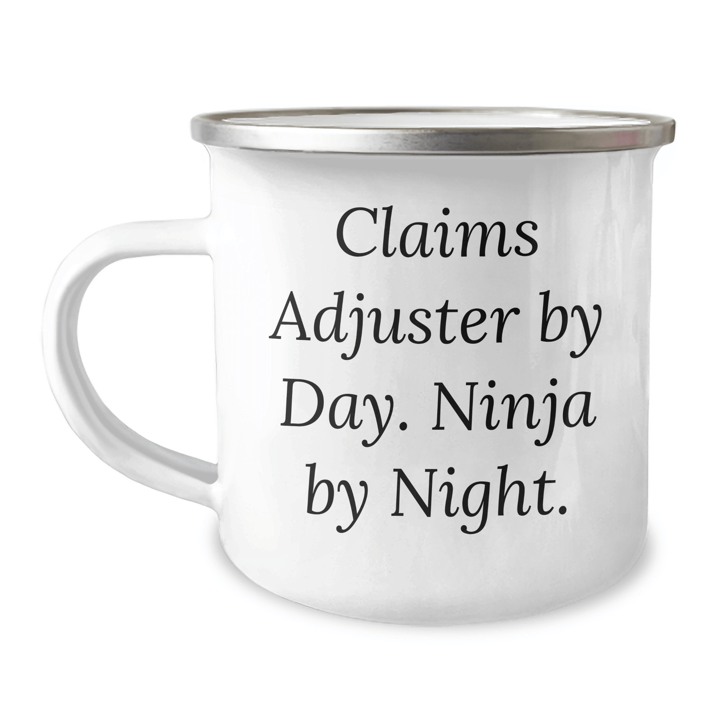 Claims Adjuster Gifts - Funny Mugs for Dad - Camping Mug by Day, Ninja By Night., Father's Day Unique Gifts from Friends to Claims Adjuster - The Buy Boom