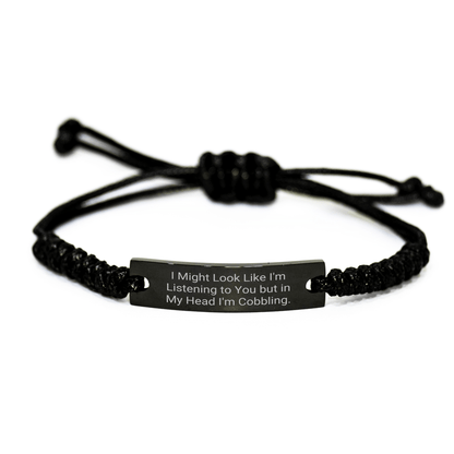 Cobbling Inspirational Rope Bracelet Gifts from Family to Graduates with Funny Quote, Unique Graduation Gifts for Women, Men, Friends, Coworkers - The Buy Boom