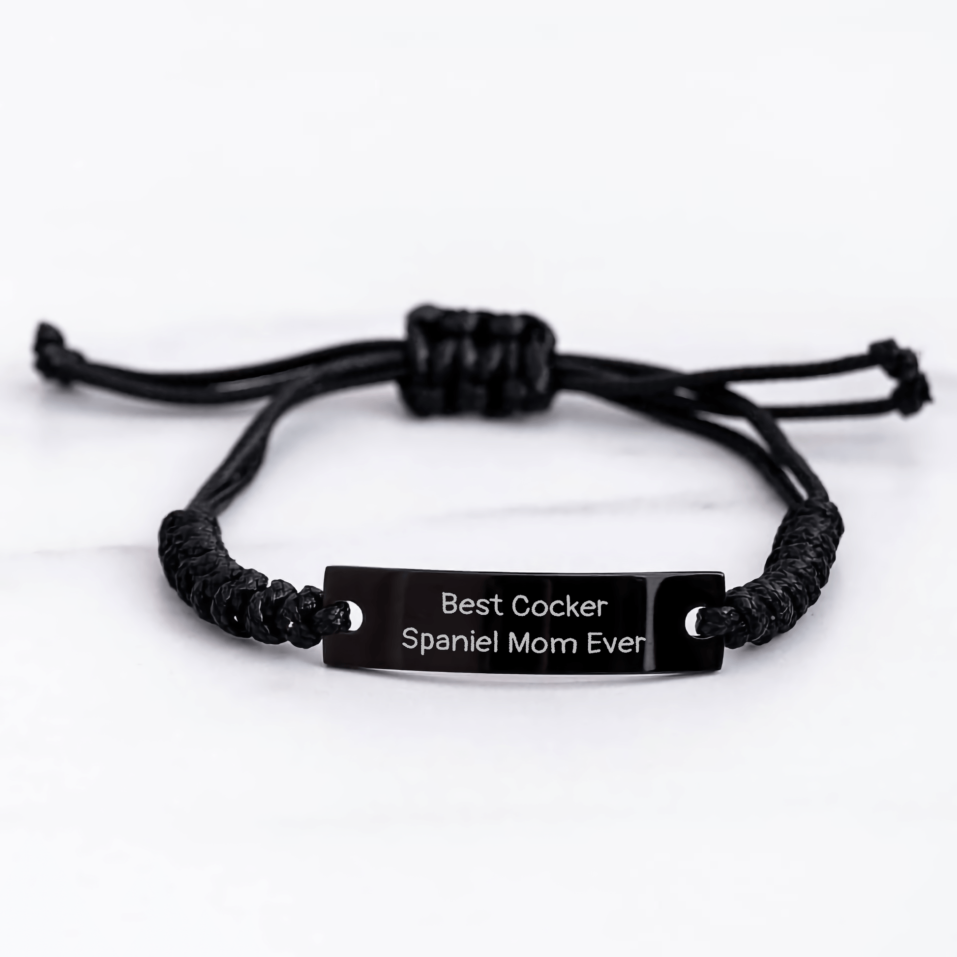 Cocker Spaniel Dog Rope Bracelet Best Mom Ever Funny Graduation Gift from Family to Cocker Spaniel Dog Owner or Friend for Men or Women - The Buy Boom