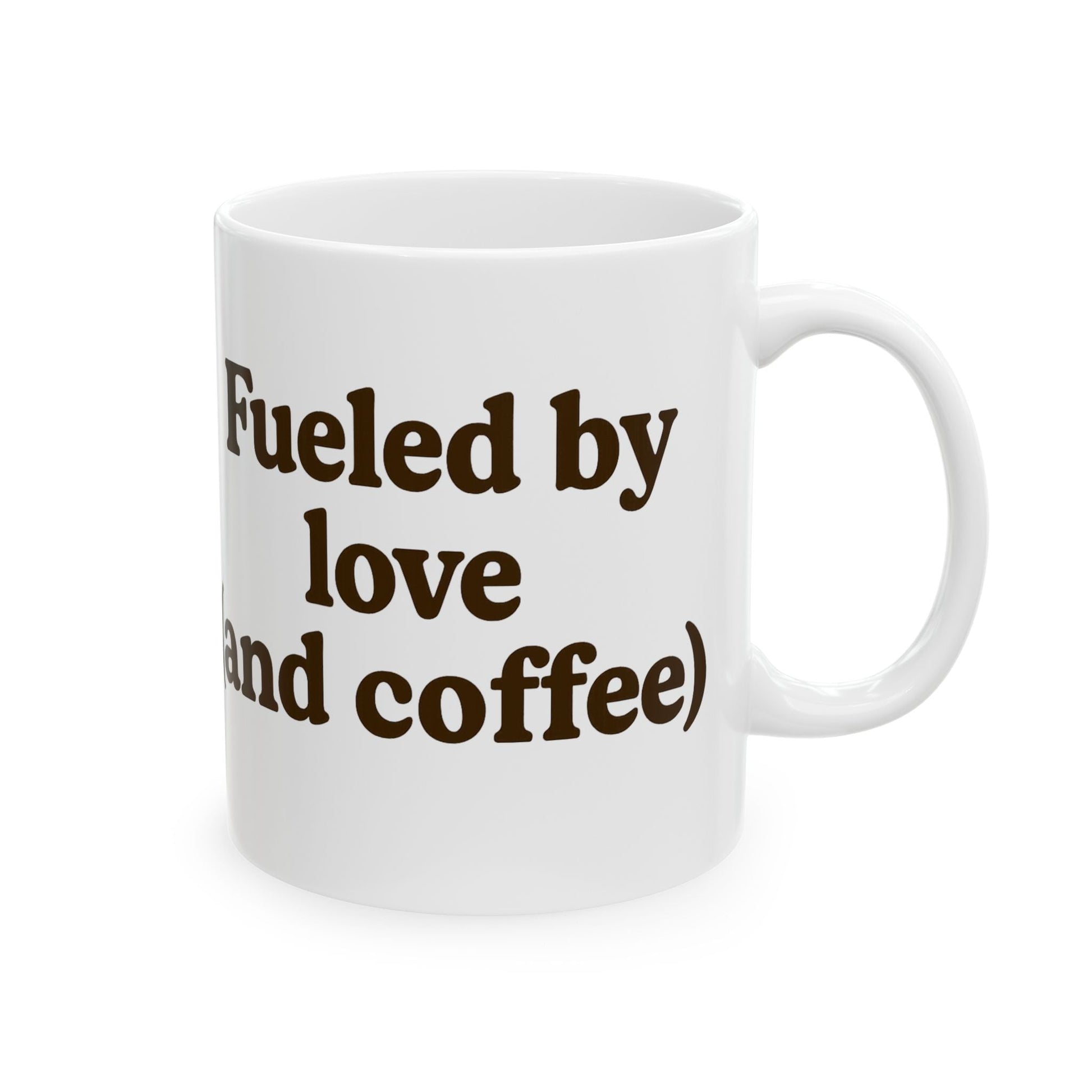Coffee Lover Ceramic Mug - "Fueled by Love (and Coffee)" - The Buy Boom