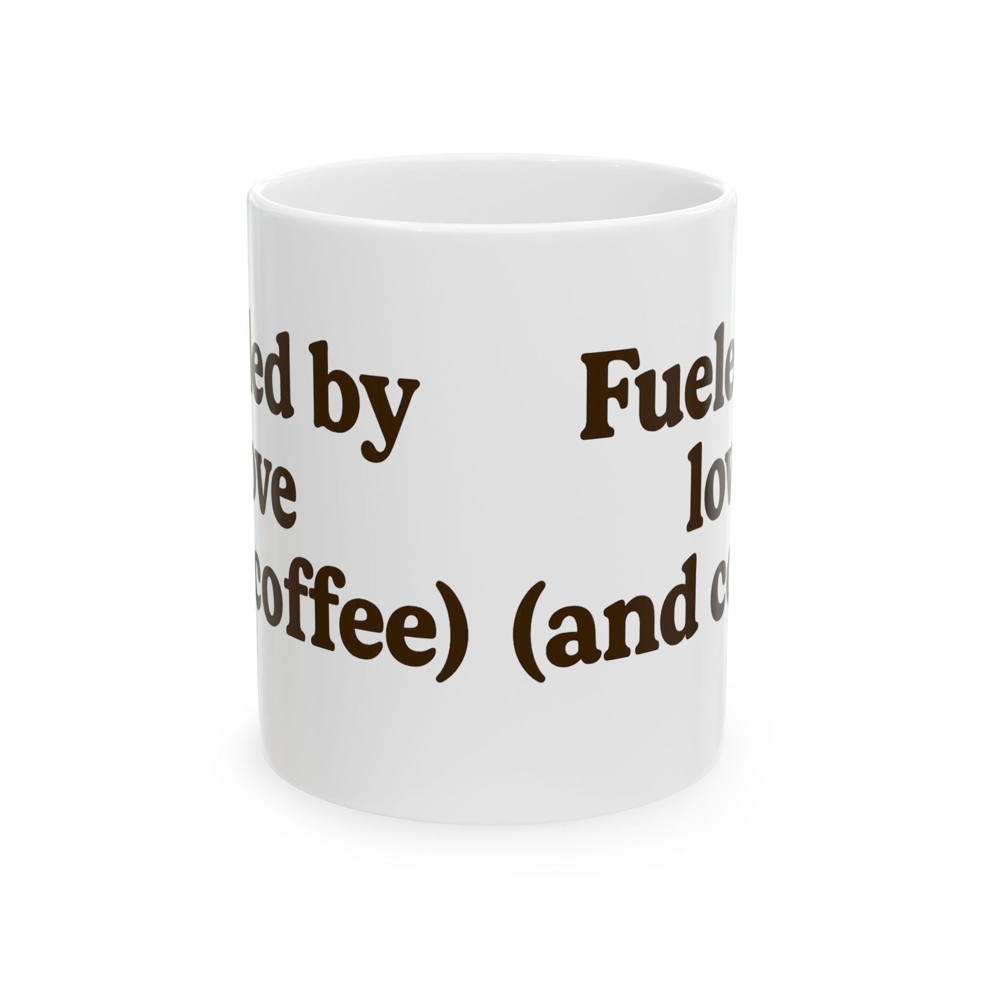Coffee Lover Ceramic Mug - "Fueled by Love (and Coffee)" - The Buy Boom