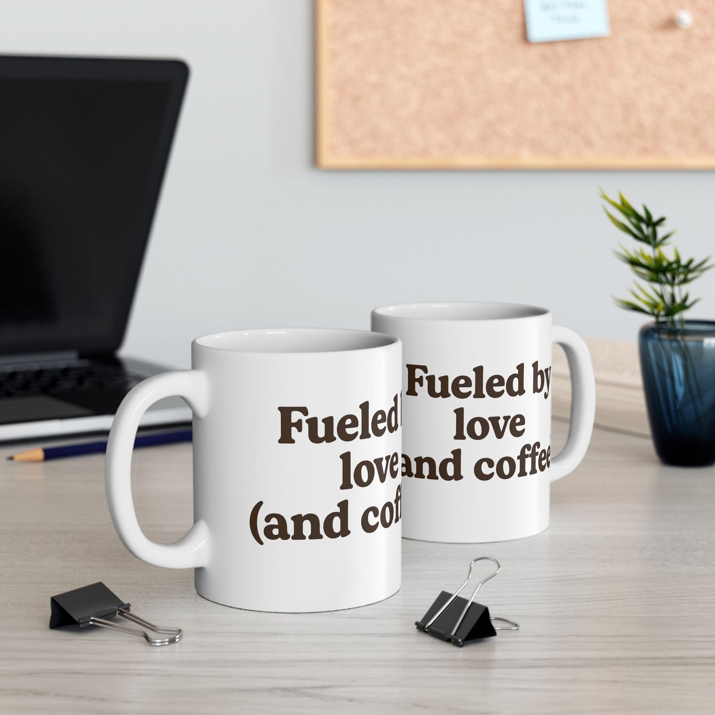 Coffee Lover Ceramic Mug - "Fueled by Love (and Coffee)" - The Buy Boom