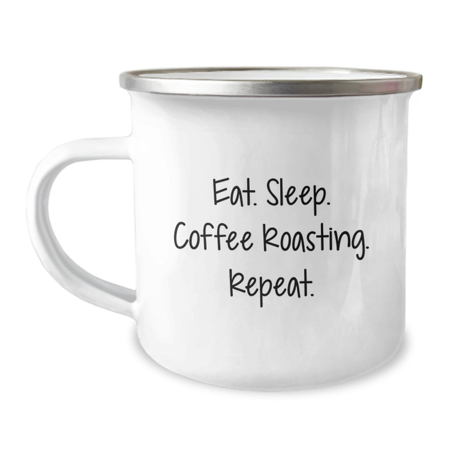 Coffee Roasting Enthusiasts Gifts from Friends for Graduation Unique Coffee Roasting Camping Mugs, Eat. Sleep. Coffee Roasting. Repeat., Funny Coffee Roasting Quote - The Buy Boom