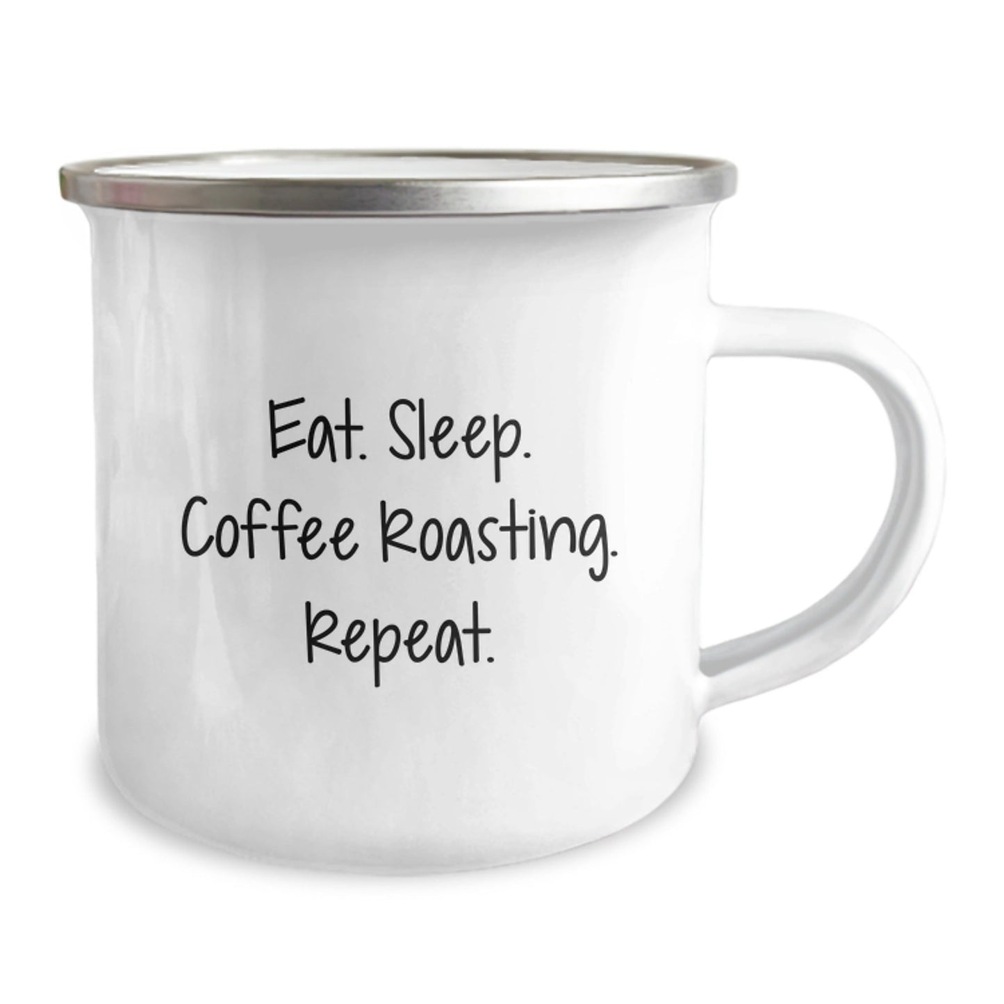Coffee Roasting Enthusiasts Gifts from Friends for Graduation Unique Coffee Roasting Camping Mugs, Eat. Sleep. Coffee Roasting. Repeat., Funny Coffee Roasting Quote - The Buy Boom