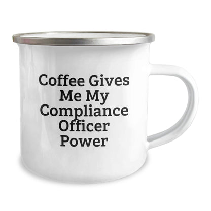 Compliance Officer Gifts, Coffee Gives Me Power, Birthday Unique Mugs from Friends to Coworkers - The Buy Boom