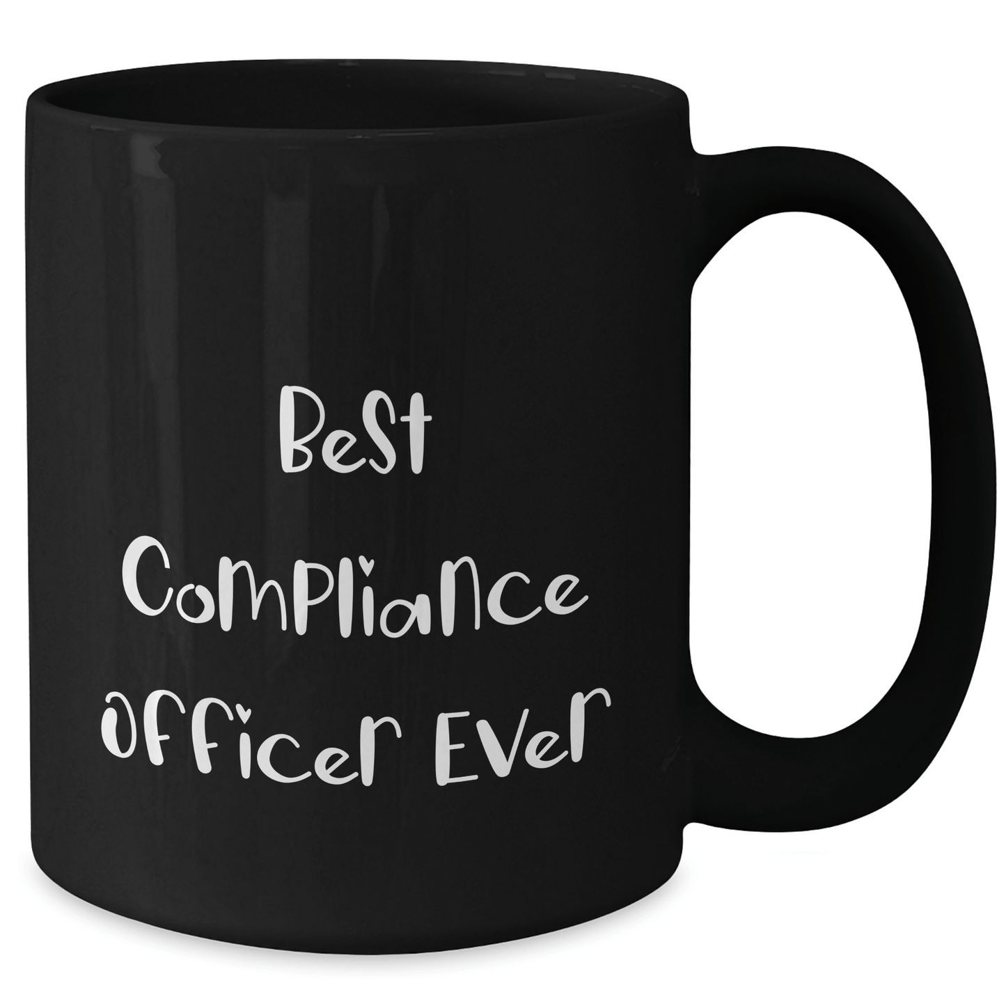 Compliance Officer Gifts from Friends, Funny Black Coffee Mug for Graduation, Best Compliance Officer Ever - The Buy Boom
