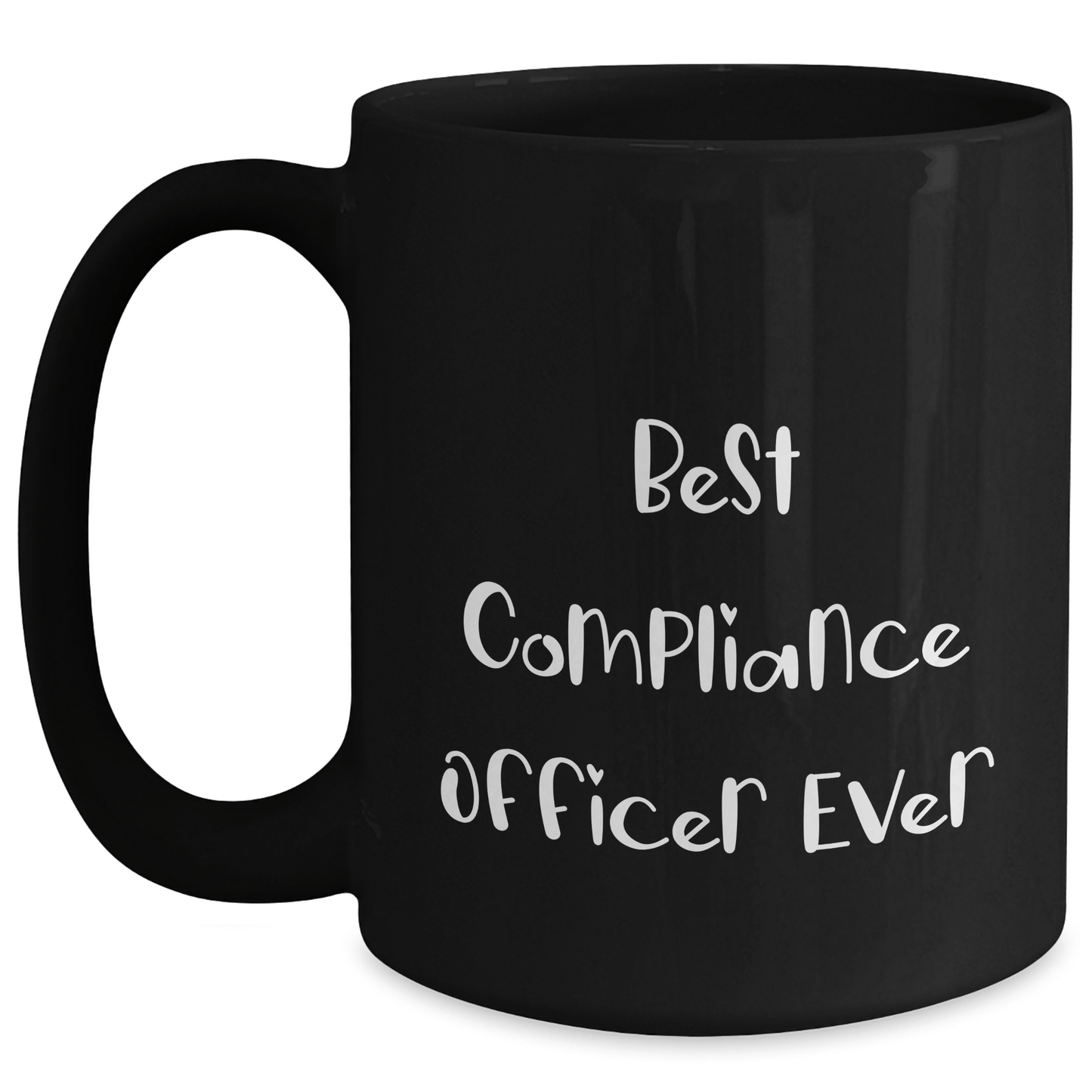 Compliance Officer Gifts from Friends, Funny Black Coffee Mug for Graduation, Best Compliance Officer Ever - The Buy Boom