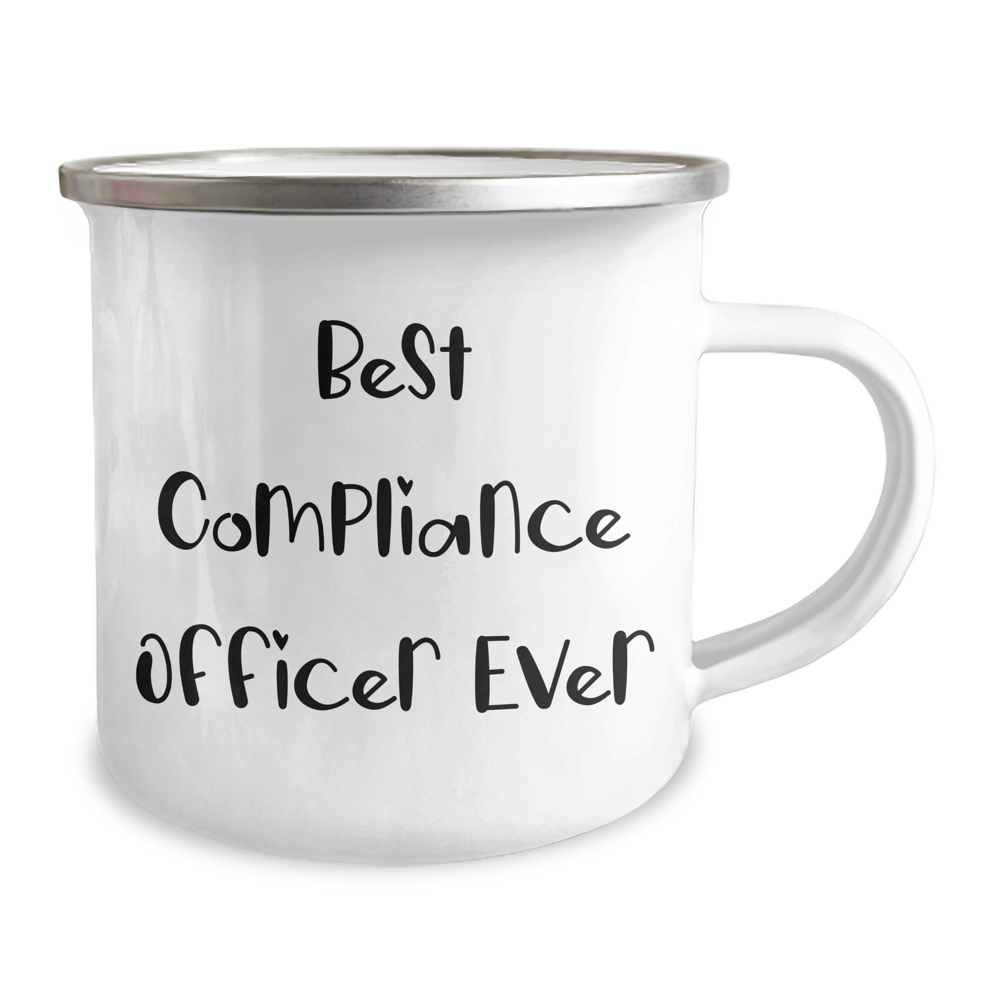 Compliance Officer Gifts, Funny Quote, Camping Mug, 12 oz, Stainless Steel with Enamel Finish, Perfect for Graduation, Gifts from Men to Compliance Officer, Best Compliance Officer Ever - The Buy Boom