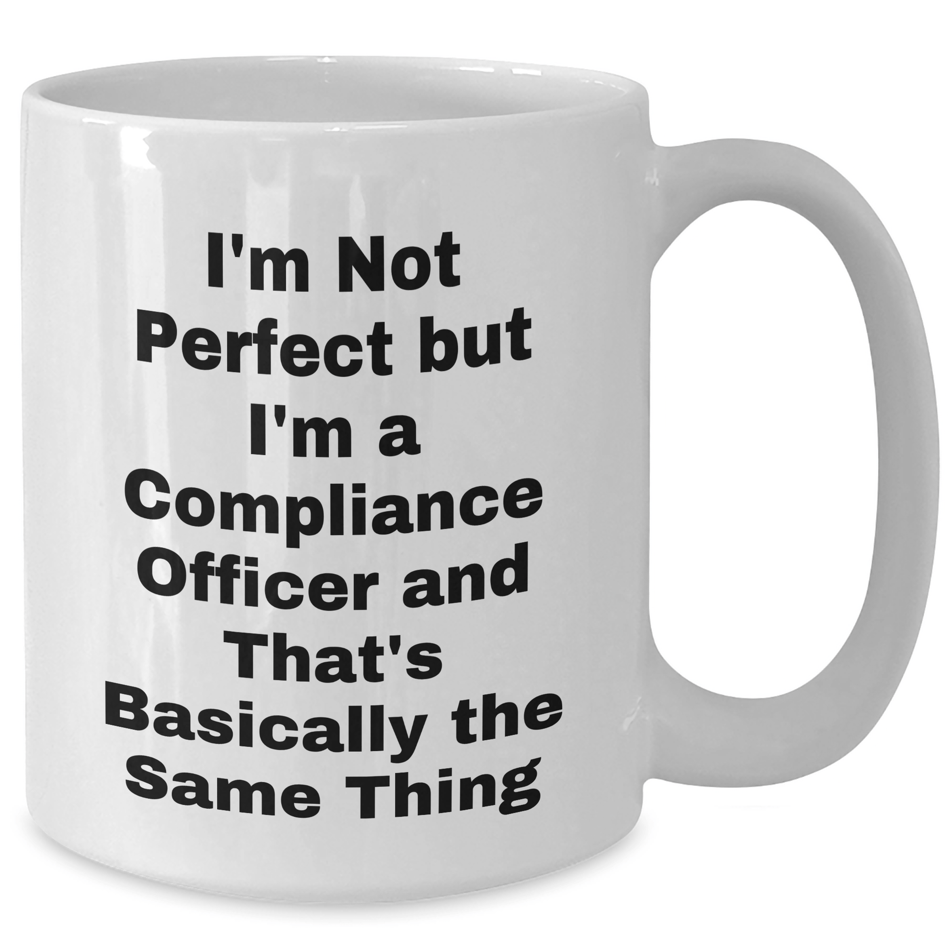 Compliance Officer Humor Gifts from Friends for Graduation Ceremonies, Funny White Coffee Mug - The Buy Boom