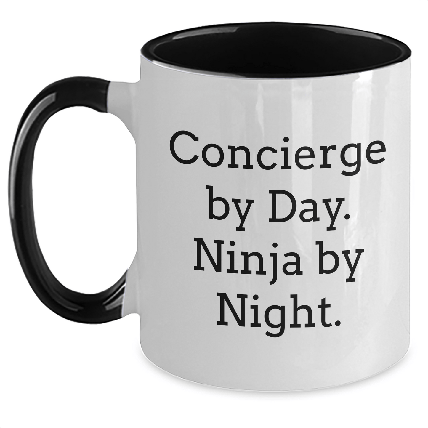 Concierge Gifts by Day, Ninja by Night Two - Tone Coffee Mugs for Men, Funny Quote, Father's Day Unique Gifts from Friends, Family, or Coworkers - The Buy Boom