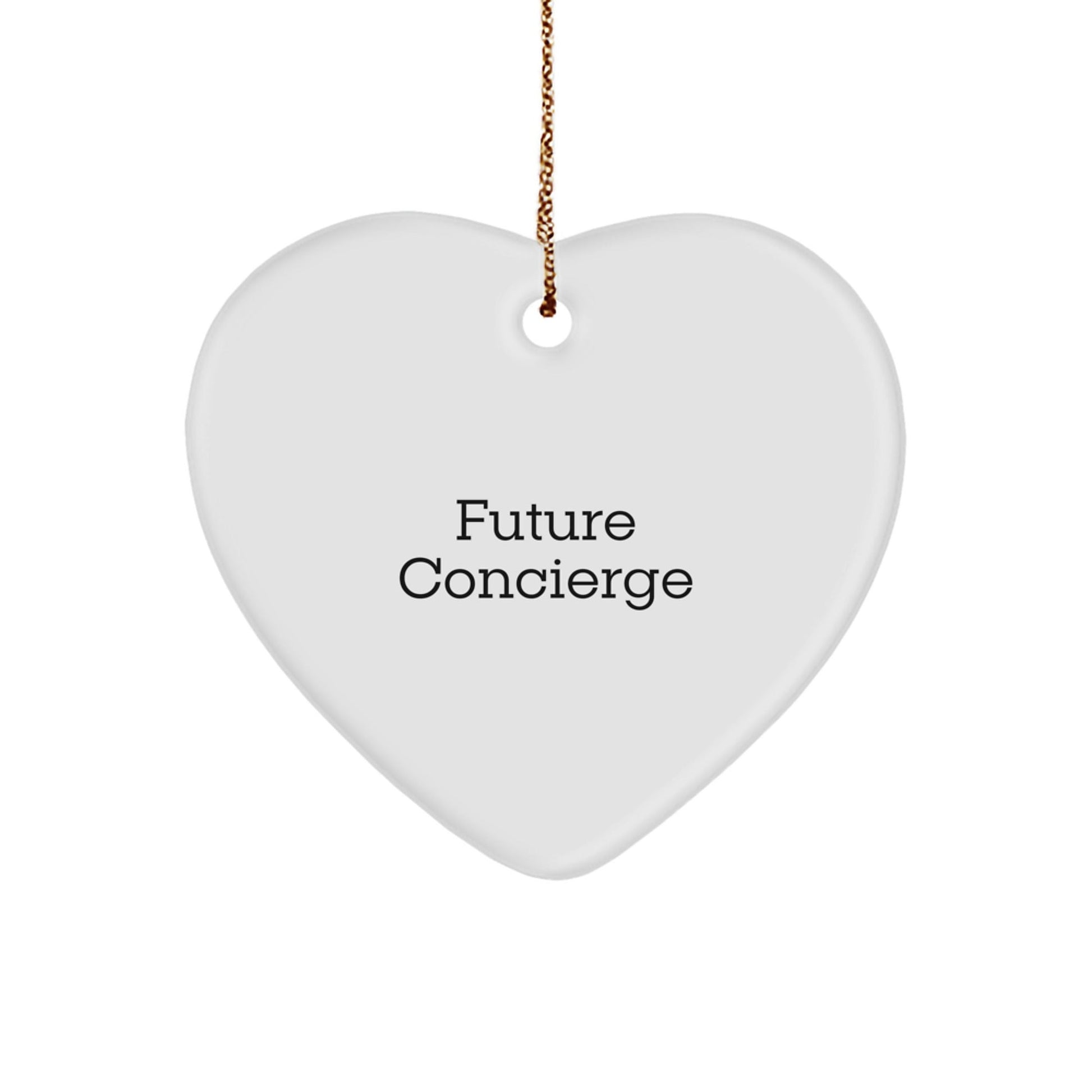 Concierge Gifts from Men - Funny Heart Ornament Quote for Future Concierge, Christmas Unique Gifts - The Buy Boom