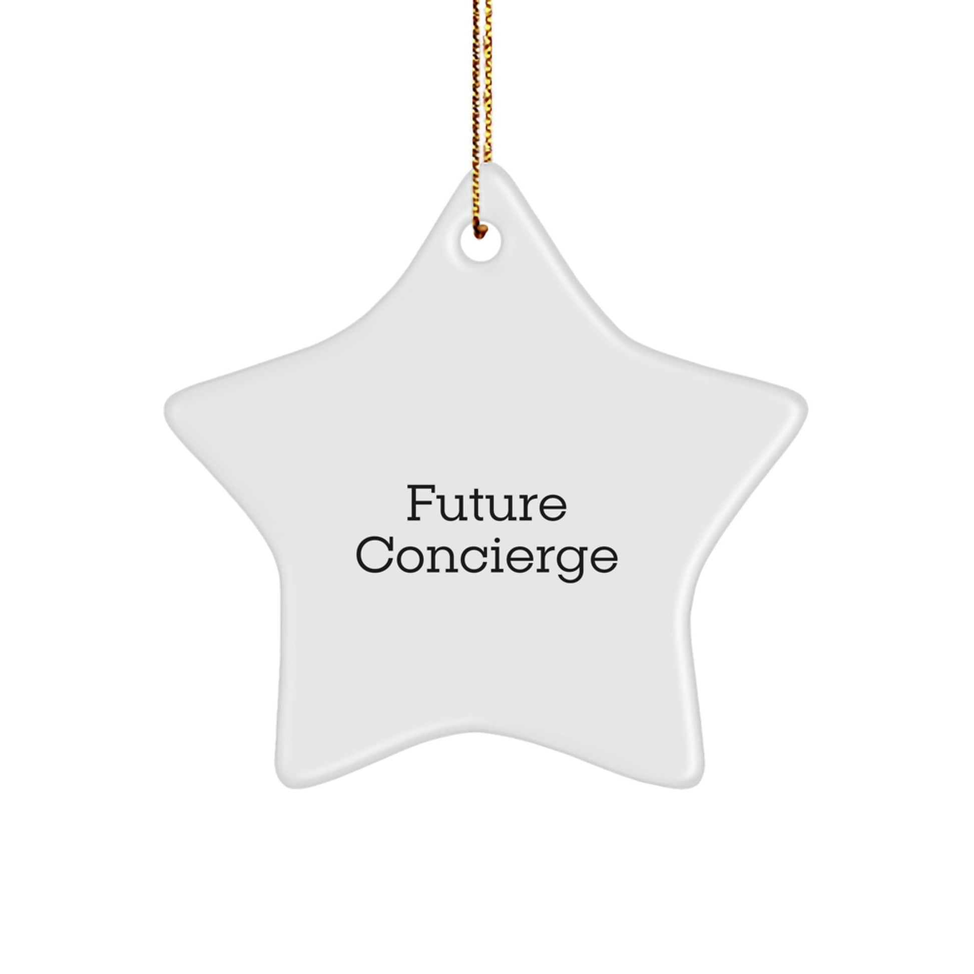 Concierge Star Ornament Funny Quote - Gifts from Men to Women, Friends, Family - Funny Concierge Star Ornament for Christmas Unique Gifts - The Buy Boom