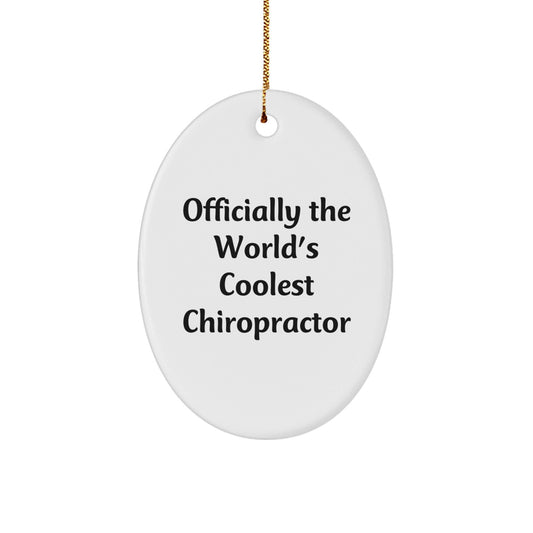 Coolest Chiropractor Gifts from Friends for Christmas Oval Ornament - The Buy Boom