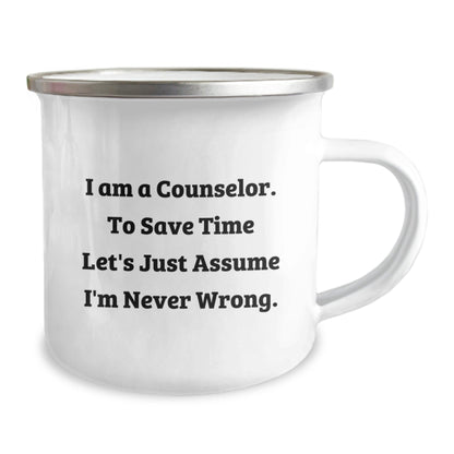 Counselor Gifts Funny Quote Graduation Camping Mug from Friends - The Buy Boom