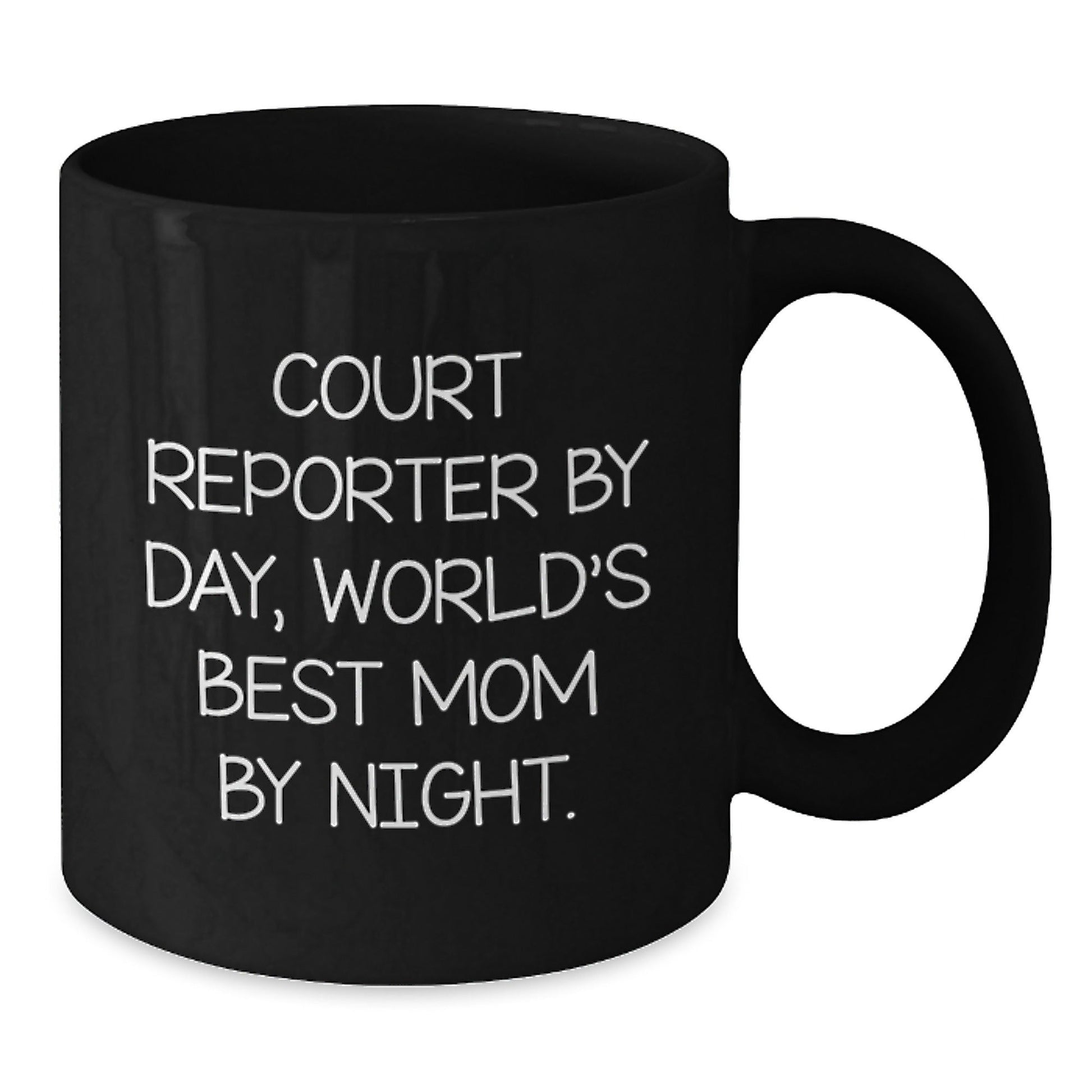 Court Reporter Gifts, Funny Quote Coffee Mug for Birthday, 'Court Reporter By Day, World's Best Mom By Night.' Gifts from Mom to Court Reporter - The Buy Boom