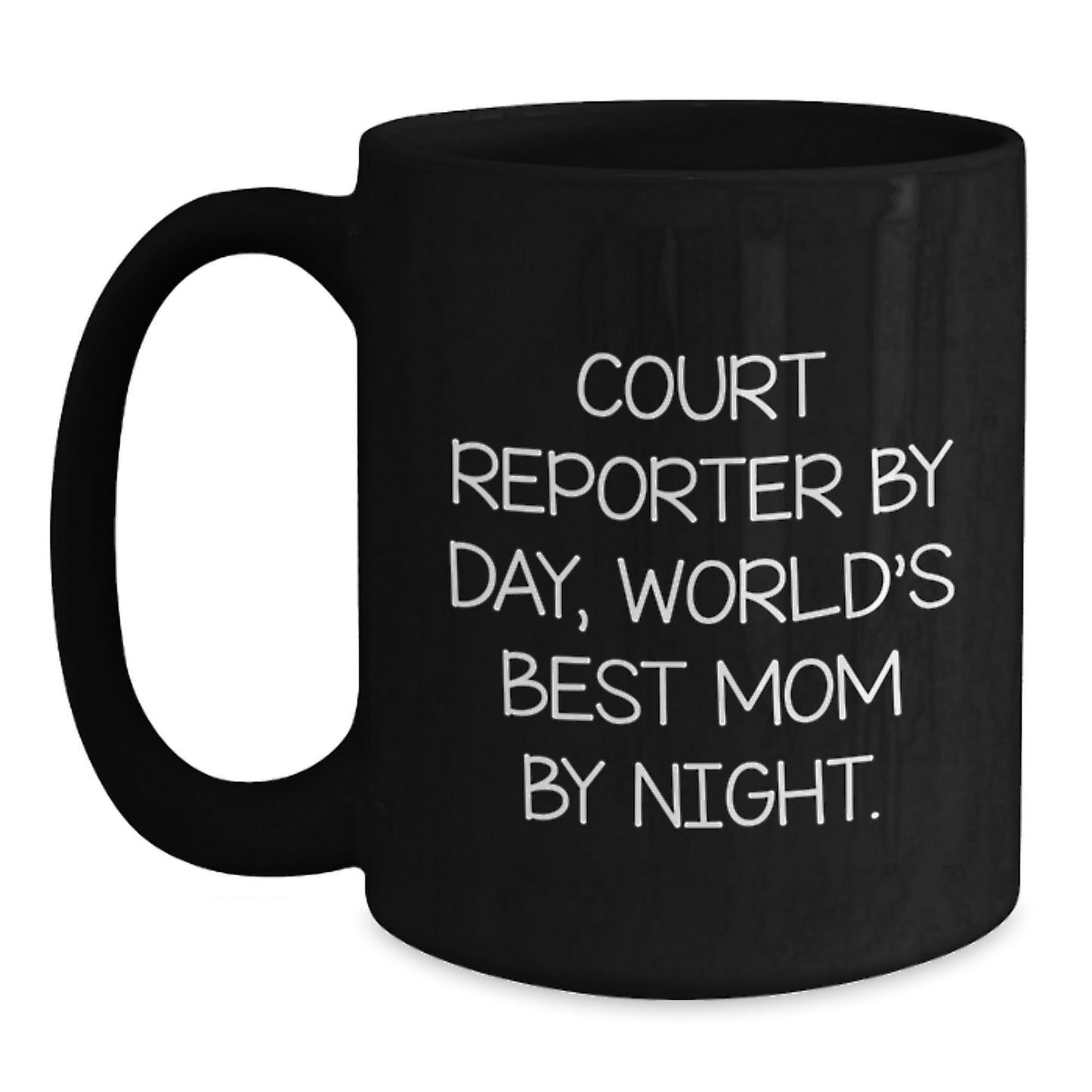 Court Reporter Gifts, Funny Quote Coffee Mug for Birthday, 'Court Reporter By Day, World's Best Mom By Night.' Gifts from Mom to Court Reporter - The Buy Boom