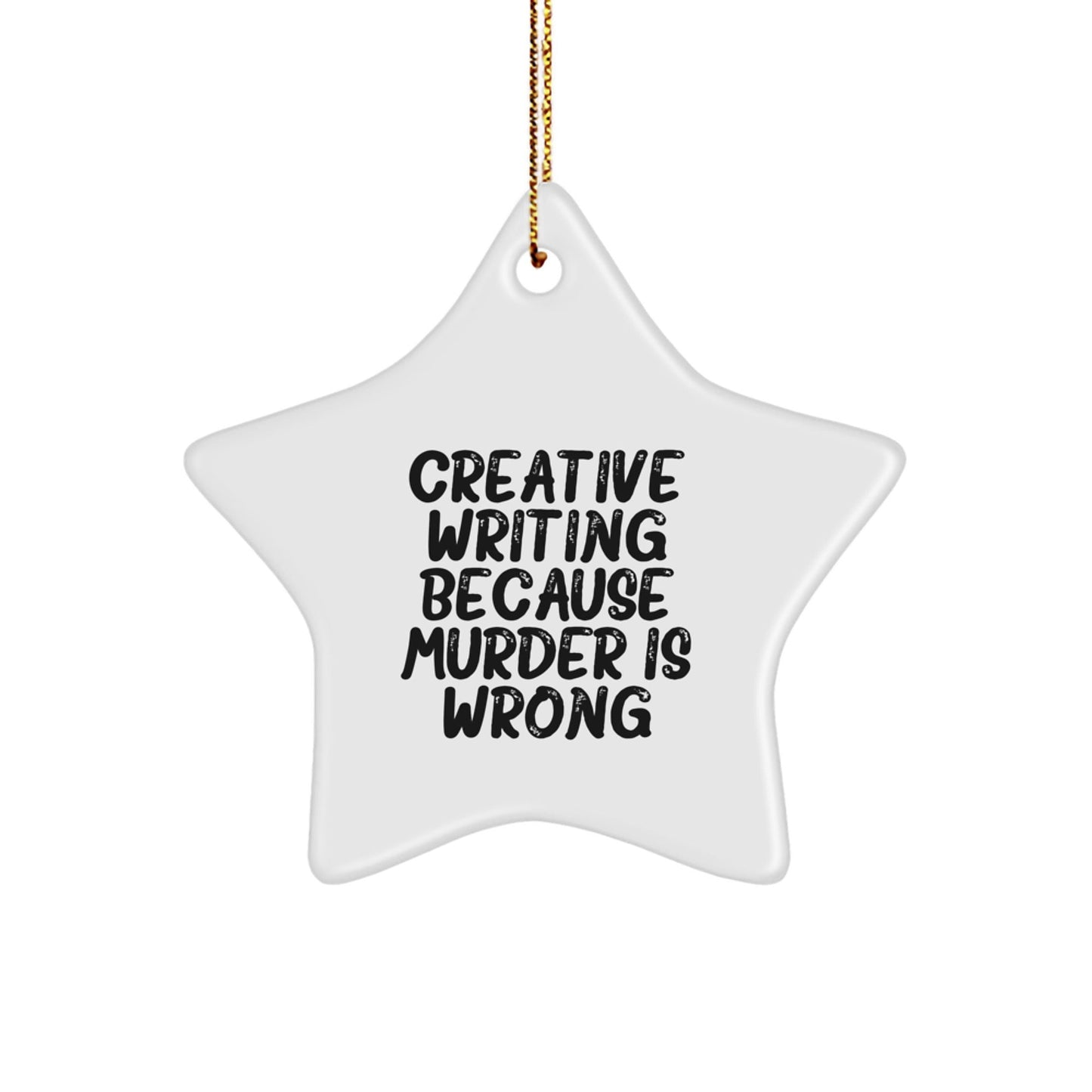 Creative Writing Gifts from Friends, for Creative Writing Enthusiasts, Funny Star Ornament, Christmas Unique Gifts - The Buy Boom