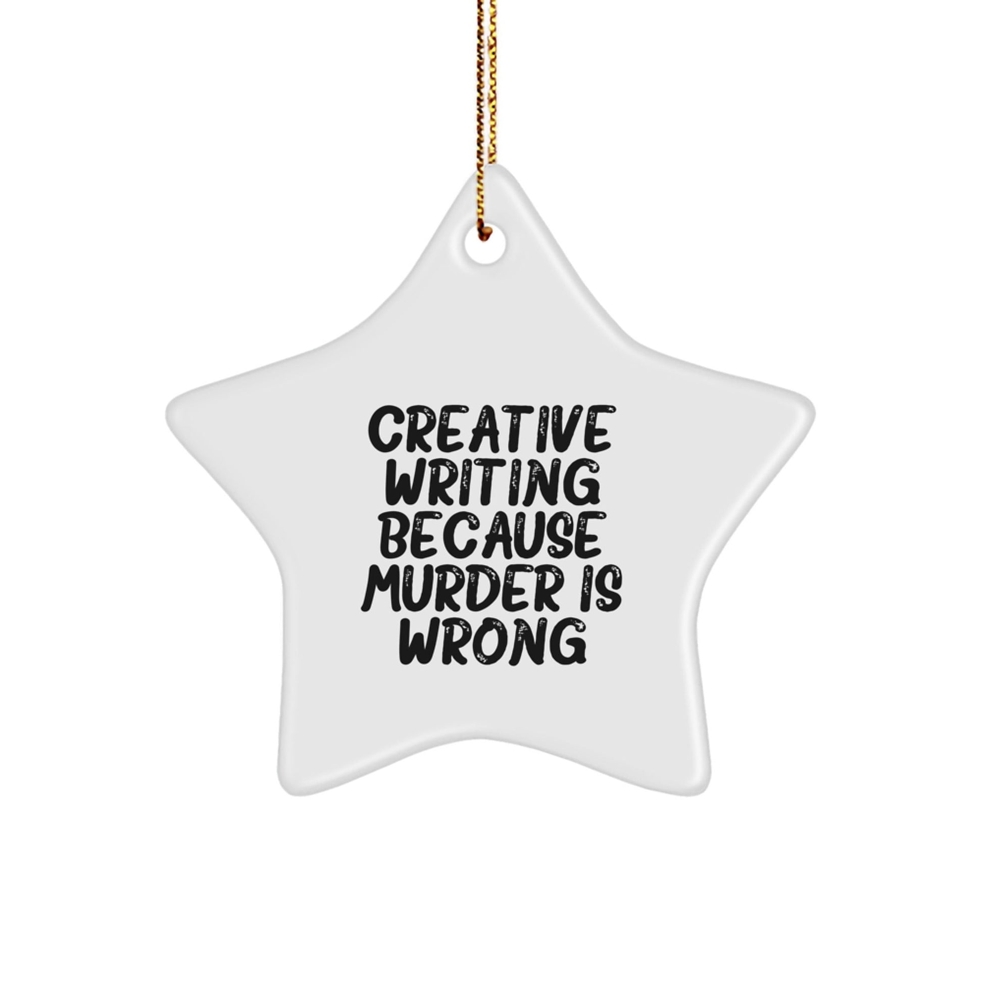 Creative Writing Gifts from Friends, for Creative Writing Enthusiasts, Funny Star Ornament, Christmas Unique Gifts - The Buy Boom