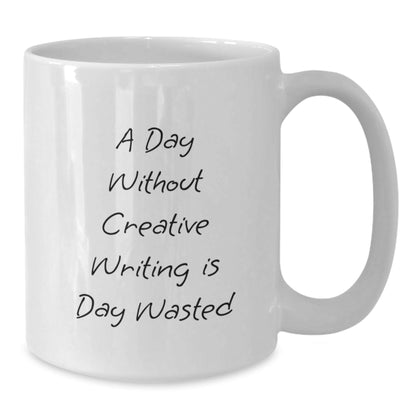 Creative Writing Quotes Funny White Coffee Mug Gifts for Men Friends Coworkers Family - The Buy Boom