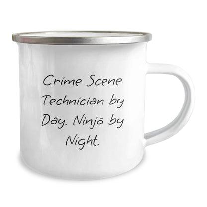 Crime Scene Technician Gifts, Funny Mug For Friends, Family, Coworkers, 'Crime Scene Technician By Day. Ninja By Night.' Graduation Unique Gifts - The Buy Boom