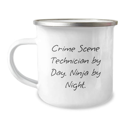 Crime Scene Technician Gifts, Funny Mug For Friends, Family, Coworkers, 'Crime Scene Technician By Day. Ninja By Night.' Graduation Unique Gifts - The Buy Boom