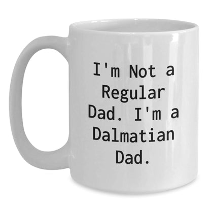 Dalmatian Dog Dad White Coffee Mug - Funny Quotes Gifts for Men from Family - The Buy Boom