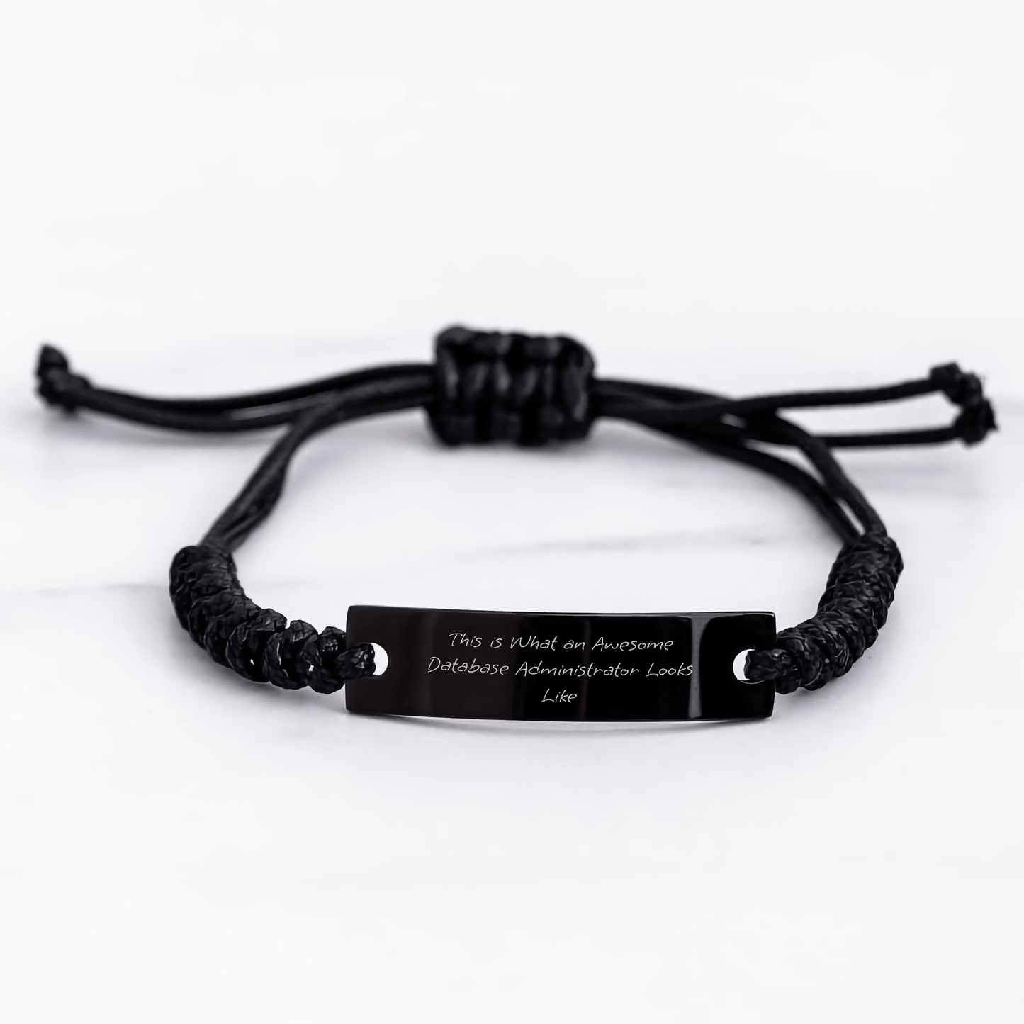 Database Administrator Gifts, Funny Quote, Adjustable Rope Bracelet from Friends for Father's Day - Gifts from Men to Database Administrator - The Buy Boom