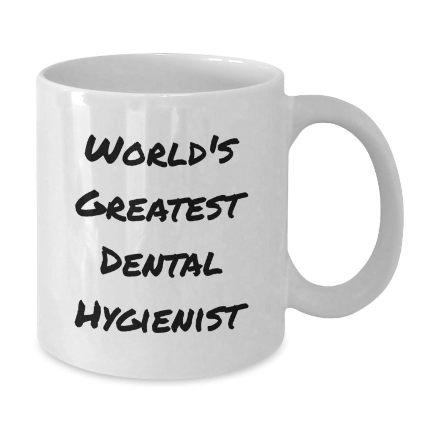 Dental Hygienist Funny Gifts for Her, World's Greatest Dental Hygienist, White Coffee Mug, Birthday Unique Presents from Friends, Gifts for Dental Hygienist - The Buy Boom
