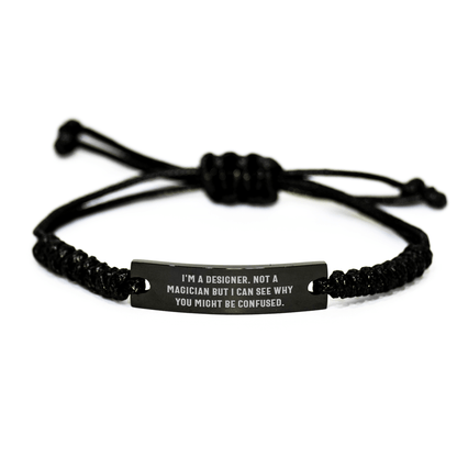 Designer Rope Bracelet Funny Quote Gifts from Friends for Men, Unique Father's Day Unique Gifts - The Buy Boom