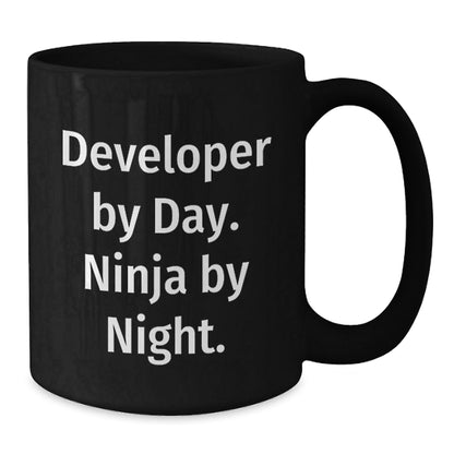 Developer Gifts Funny Quote Ninja Mug Black Graduation Unique Gifts from Friends - The Buy Boom