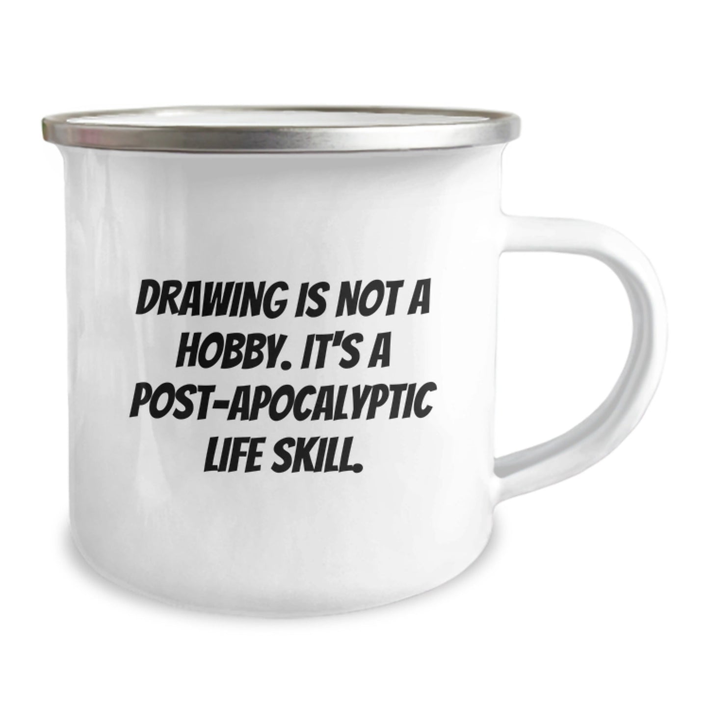Drawing Gifts for Men - Funny Inspirational Quote Mugs, Gifts from Men, for Drawing Enthusiasts, Graduation Unique Gifts, 12oz Stainless Steel Camping Mug - The Buy Boom