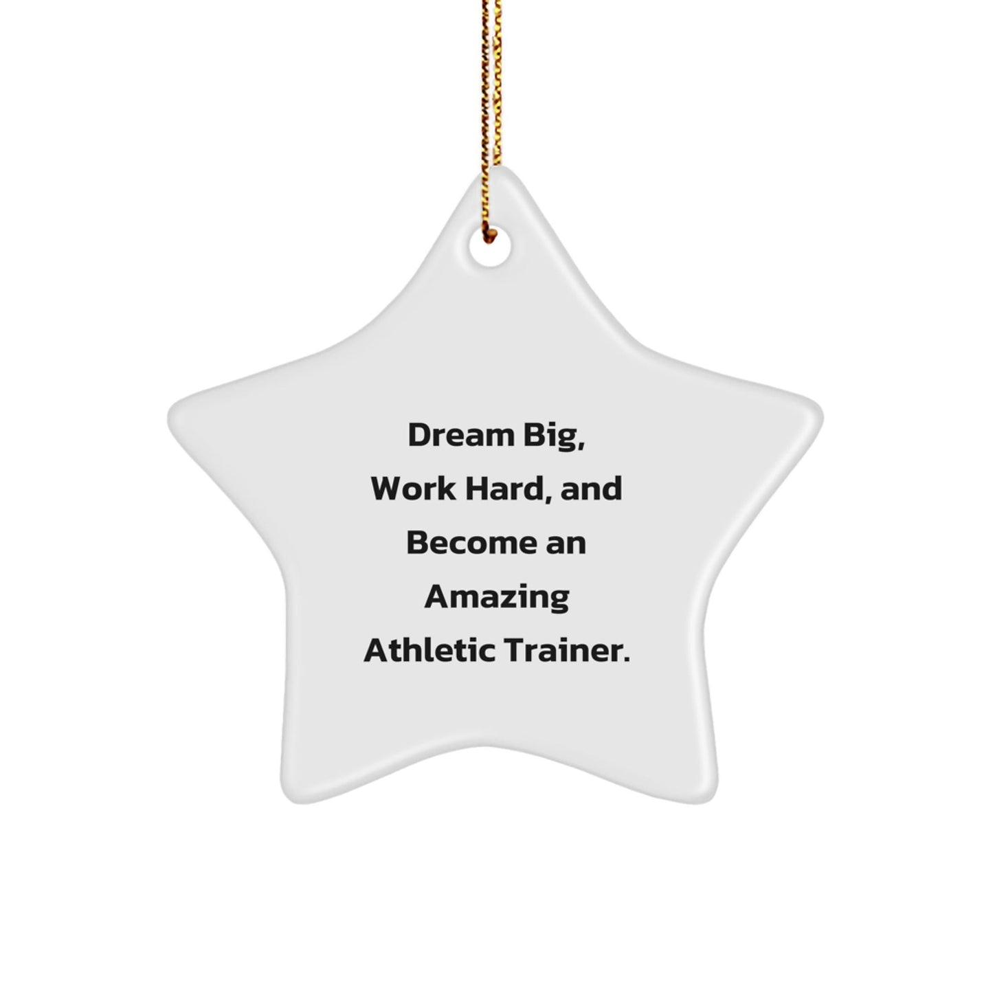 Dream Big Star Ornament for Athletic Trainer, Inspirational Christmas Unique Gifts from Family to Friends - The Buy Boom